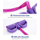 TD® Accessoires de Yoga bandes antidérapantes de résistance à la pédale corde de Tension multifonction ce - Modèle: Rose