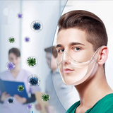 Masque facial PC masque transparent transfrontalier isolement protecteur masque anti-éclaboussures masque masque facial trans
