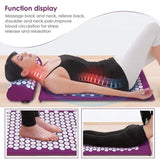 TD® Kit d'Acupression/Matelas de Relaxation avec Coussin pour Traitement Efficace et Simple de Douleurs et tensions du dos et du cou