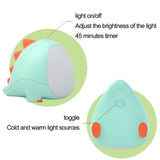 TD® Veilleuse bébé chambre allaitement protection des yeux rechargeable bouton amovible minuterie sommeil avec lumière réglable