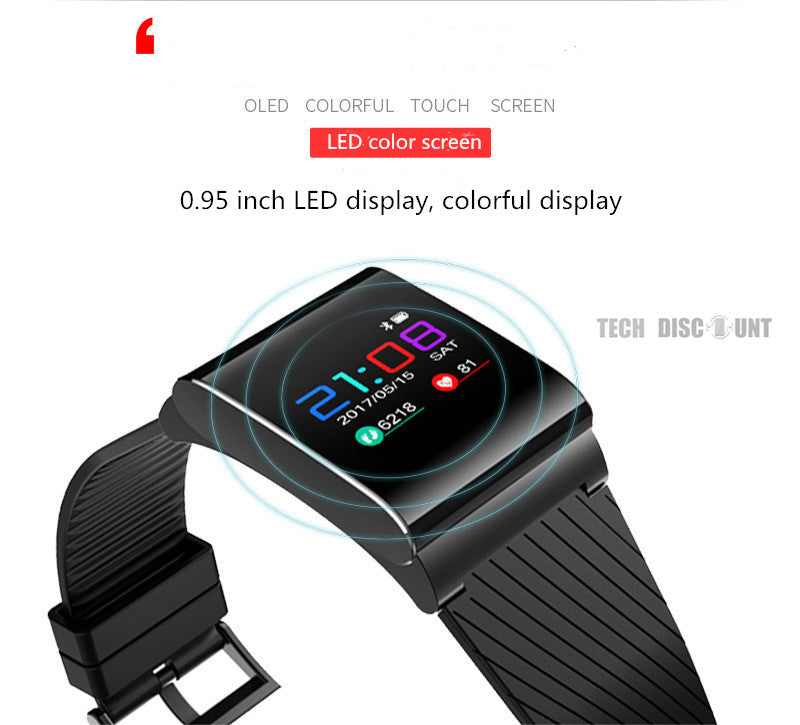 TD® N98 bracelet intelligent plein écran tactile rappel d'appel fréquence cardiaque push sport podomètre bracelet