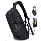 TD® Sac à Dos multifonctions pour Ordinateur Portable affaire voyage 15,6 Pouces Antivol Serrure Imperméable, charge USB, port audio