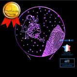 TD® -Hmnzxy Cadeau De La Saint Valentin 3D Coloré Veilleuses Constellation Leo 3D Toucher Petite Lampe De Table 3D Sté