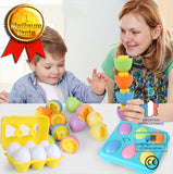 TD®  intelligent d'oeufs tordus de reconnaissance d'oeuf couleur jouet éducatif de simulation d'éducation précoce pour enfants
