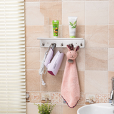 Support de rangement Porte-manteau Support de salle de bain avec crochet Acier inoxydable Support d'angle mural Support de ra