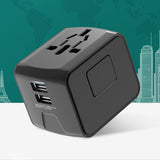 TD® Prises de conversion multi-pays, chargeurs USB doubles, prises de conversion de voyage, support portable pour plusieurs appareil