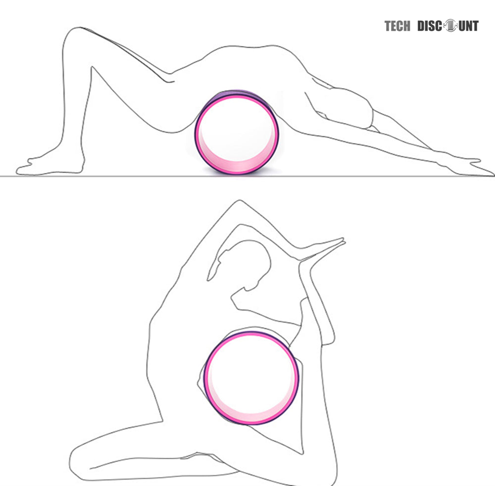 TD® Cercle de yoga pour exercice rose avec intérieur turquoise étirement et  amélioration des postures  méditation séance relaxation