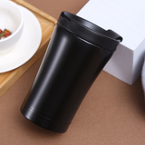 TD® Tasse à café en acier inoxydable tasse café sous vide couvercle rabattable voiture en plein air tasse pratique accompagnant la m
