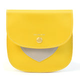 TD® Sac de rangement portable de voyage étudiant sac physiologique grande capacité sac de rouge à lèvres porte-monnaie cuir jaune
