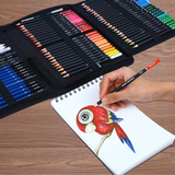 Ensemble de crayons de couleur solubles dans l'eau Ensemble de croquis au plomb de couleur à base d'huile de 72 couleurs Ense