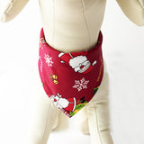 TD® bandana chien bavoir rouge super absorbant serviette accessoire moyen taille petite salive animaux domestiques mouchoir noel
