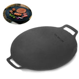 TD® Plaque de barbecue de camping en plein air 30cm plaque de barbecue de camping cuisinière à induction à gaz poêle à frire grill