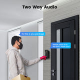 TD® Sonnette vidéo intelligente 1080P sans fil étanche 5G interphone double fréquence WIFI Vision nocturne
