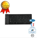 INN® 84 clavier en silicone neutre anglais filaire en silicone silencieux clavier souple USB filaire pliant clavier étanche