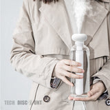 TD® Humidificateur portable rechargeable eau bouteille air maison chambre bebe voyage usb silencieux verre décoration purificateur