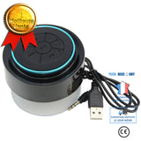 TD® Salle de bain niveau 7 haut-parleur Bluetooth étanche appel extérieur voiture Bluetooth Audio Portable ventouse modèle bleu