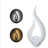 TD® 10W Applique Murale Flamme Lampe Murale LED Intérieur Blanc Chaud pour Décoration de Chambre Enfant, Couloir,Salon Meg09578