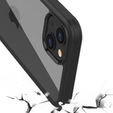 TD® Étui de téléphone portable pour Apple 13 tout-en-un tout-en-un étui de protection incassable en verre trempé double face