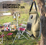 Sac douche extérieur camping autonome sac d'eau chaude solaire portable sac d'eau bain et de séchage plein sac stockage d'eau