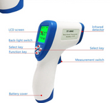 TD® Thermomètre frontal infrarouge numérique sans contact numérique pour bébé, adulte, enfant