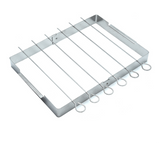 Kit de brochettes pliables en acier inoxydable simple barbecue grill extérieur avec signe de barbecue