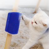 TD® Chats Brosse Peigne Fournitures pour Animal Domestique Coin Massage Machine de Massage d'angle pour Animal  Brosse à poils