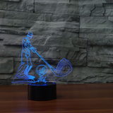 TD® Décoratif USB Golf 7 Couleurs Télécommande Illusion Optique Veilleuse 3D Visualisation Tableau Bureau Lampes 3D Glow LED Lampe A