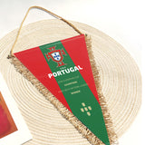 Drapeau du Portugal Coupe d'Europe C Fans de Ronaldo Périphérique Équipe nationale du Portugal Drapeau de fanion Logo de l'éq