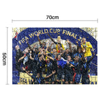 TD® Puzzle Coupe du monde 2018 Équipe de France 50*35CM 500 pièces impression HD adultes enfants jouets éducatif football World cup