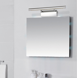 TD® 7W Applique de salle de bain en acier inoxydable 85V-265V Éclairage de miroir à LED avec interrupteur (blanc chaud)