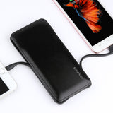 TD® Banque d'alimentation 10000mAh à charge rapide, batterie lithium-ion polymère, câble de charge intégré