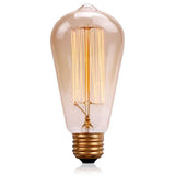 TD® E27 ST58 40W Ampoule Spiral Vintage Edison Lampe Lumière Carbon Filament Dimmable Globe 220V