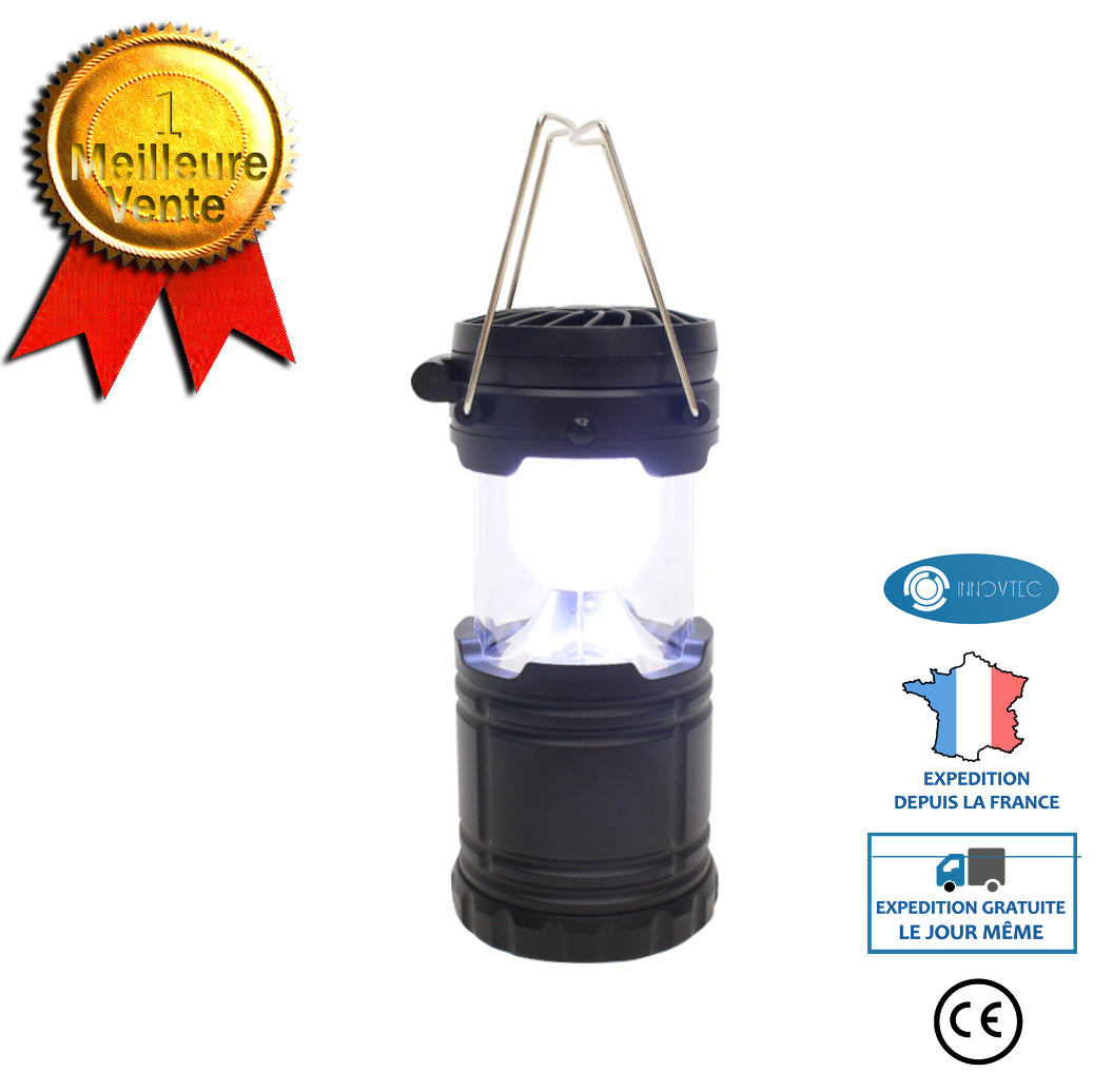 Ventilateur de lampe de tente Ventilateur de camping à lumière LED