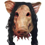 TD® Masque Décoratif de porc inspiré de SAW en latex de haute qualité pour Déguisements Cosplay ou bal masqué Halloween
