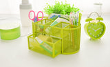 TD® Boîte de rangement bureau enfant maquillage stylo école fournitures décoration rose compartiment chambre bac salle de bain cuisi