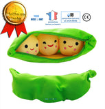 TD® Peluche en forme de pois coussin décoration canapé confortable voyage cadeau vert petits bébés boules rondes souriantes solide
