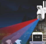 TD® caméra de surveillance sans fil caméra ampoule wifi hd panoramique 360° avec détection de mouvement