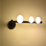 Lampe miroir projet d'hôtel salon fond mur chambre chevet verre applique murale