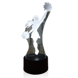 TD® Nouvelle Pom-Pom Girl 3D Veilleuse Télécommande Tactile Coloré 3D Lumière Cadeau 3D Petite Lampe De Table
