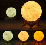 TD® Apparence de lune brillante ronde, télécommande multicolore