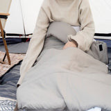 TD® Camping en plein air sac de couchage en coton chaud anti-coup de pied hôtel sac de couchage portable peut être épissé et déplié