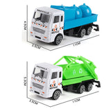 TD® 6 voiture en alliage, camion d'assainissement, camion de pompiers, camion mélangeur, camion d'ingénierie de jouet pour enfants