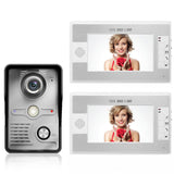 TD® Interphone vidéo sonnette 7 pouces couleur vision nocturne matériel étanche à la pluie machine extérieure matrice vision nocturn