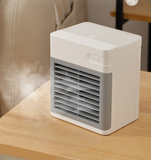 INN® Mini Ventilateur Climatiseur 3 Vitesses Purificateur d'air USB Rechargeable - Blanc