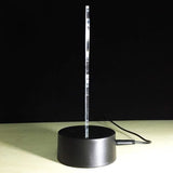 TD® Lampe optique poser décoratif tactile 7 couleurs illusion optique - modèle bouc - faible consommation câble USB ou 3 piles AAA