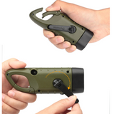 INN® Lampe de poche à manivelle extérieure charge solaire multifonctionnelle led éclairage à la maison fournitures de camping