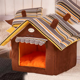 TD® litière chien chat cage chenil animaux de compagnie modèle original détachable maison décoration lit salon créatif couleurs beau
