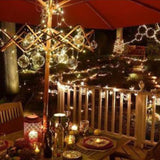TD® Guirlande lumineuse LED Fête de mariage Décoration de noël Fil de riz 10M Blanc chaud