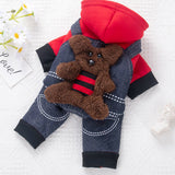 TD® Vêtements Teddy Vêtements d'automne et d'hiver Manteau à quatre pattes Plus épais Conçu pour les chiens de petite et moyenne tai