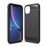 TD® Étui de téléphone portable brossé en fibre de carbone adapté à la housse de protection complète antichoc et anti-chute iphone13m